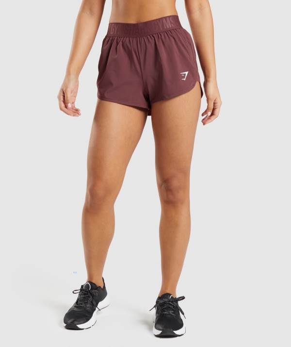 Damske Šortky Gymshark Training Loose Fit Ruzove Hnede | IR4067158